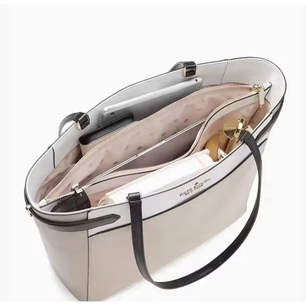 Kate Spade Staci Colorblock Saffiano Leather Laptop Tote & Wallet Set NWT